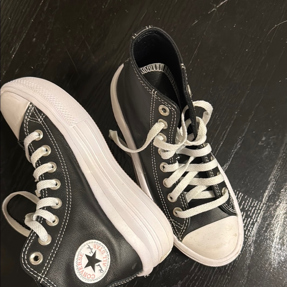 Converse Black and White High-Top Sneakers